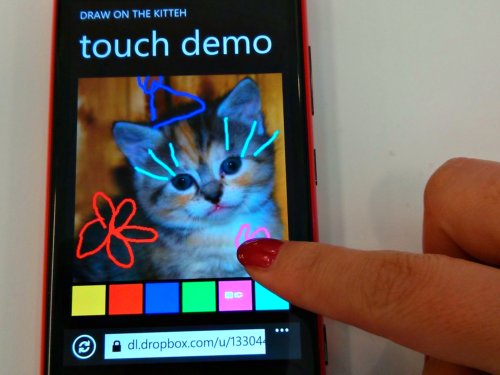 Touch demo on Lumia 920 demo on Lumia