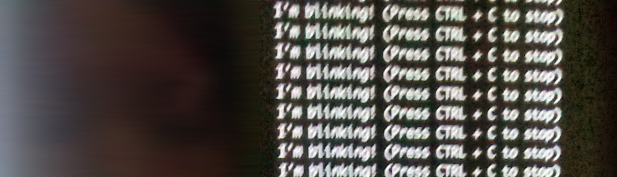 I'm blinking I'm blinking